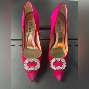 Badgley Mischka Magenta Heels